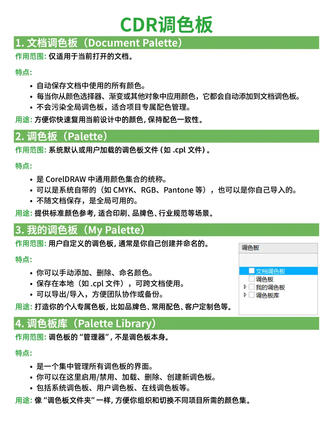 CDR调色板最全玩儿法