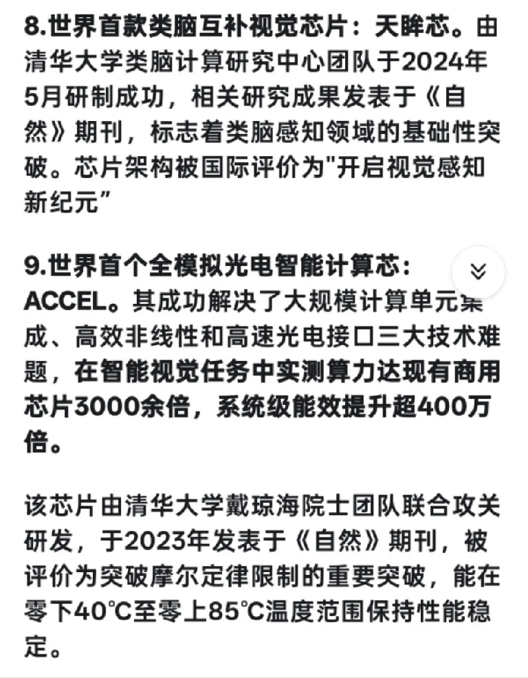 现代中国有什么科技创新?