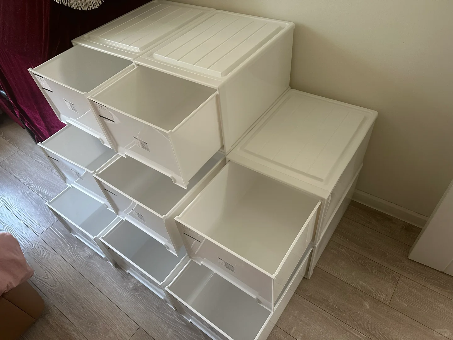 不是斗柜买不起，是收纳箱组合更有性价比