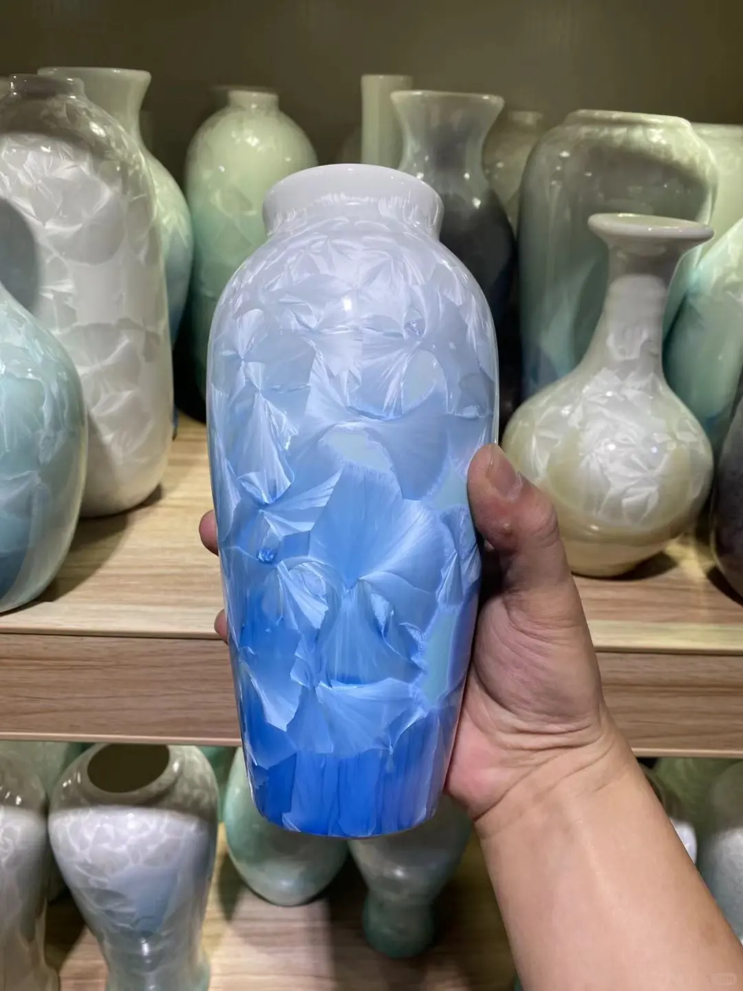 景德镇结晶釉花瓶，，