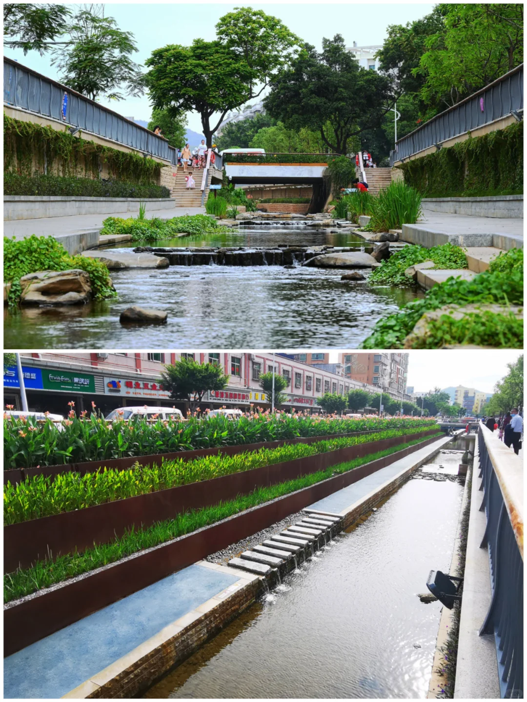 整容式改造，道路暗渠恢复景观河道！