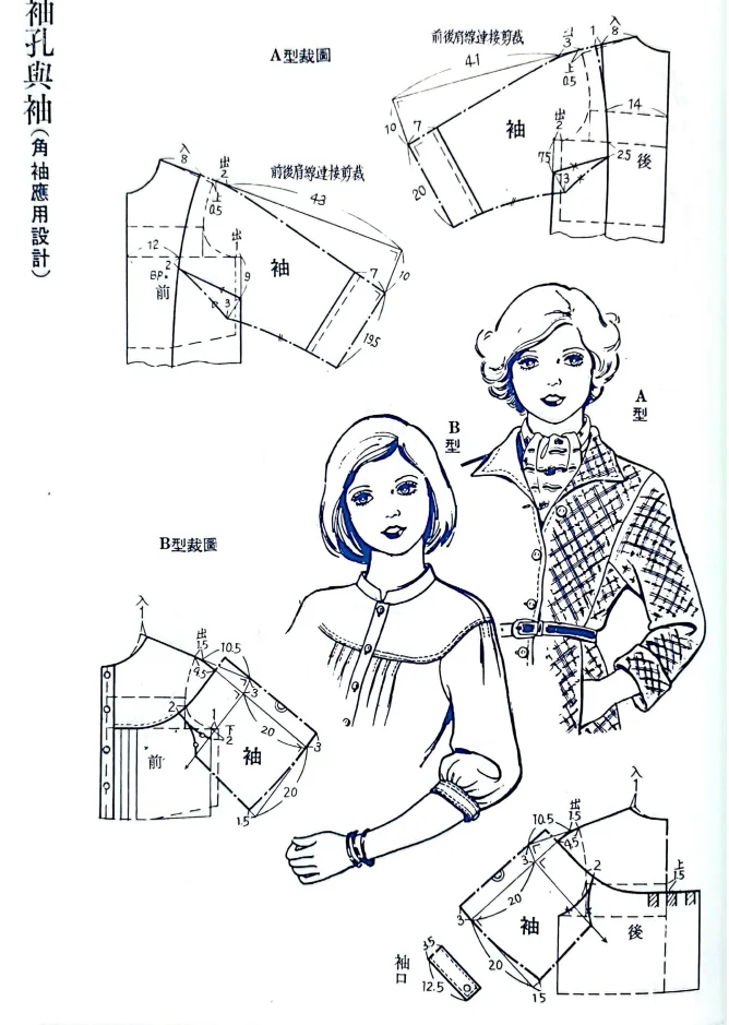 袖子裁剪图合集