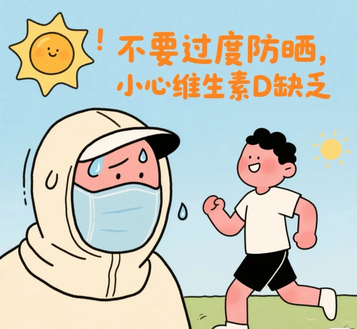 小心维生素D缺乏☀防晒别过