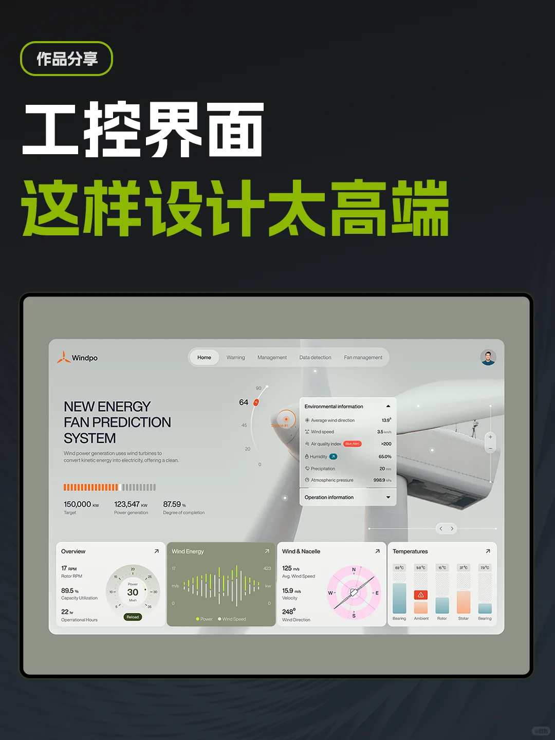 工控界面，这样设计太高端。