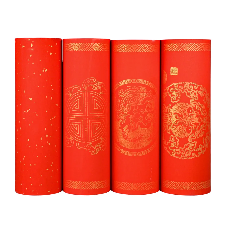 新品福利·金边万年红长卷