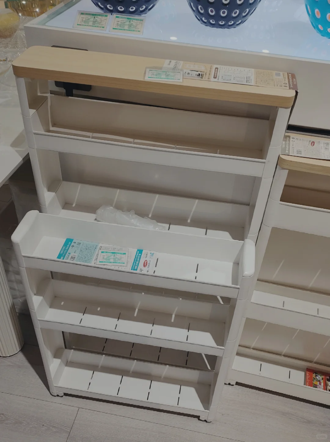 日本进口缝隙柜，厨房拉篮