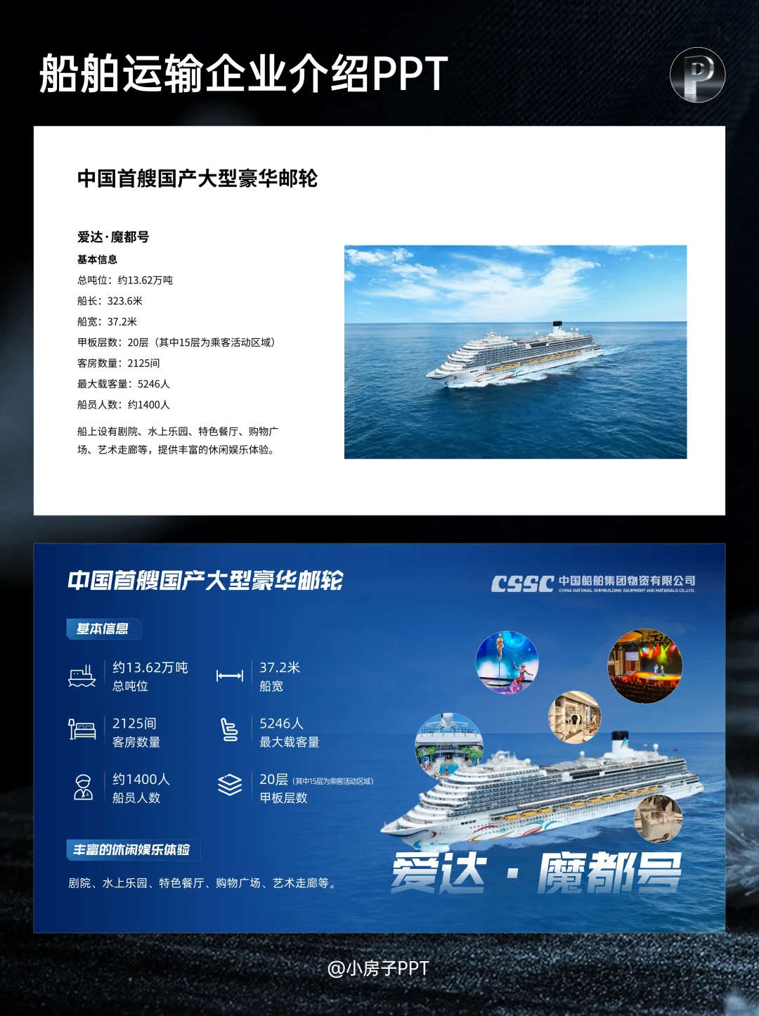 ✅PPT改稿案例 | 中国船舶海运企业介绍