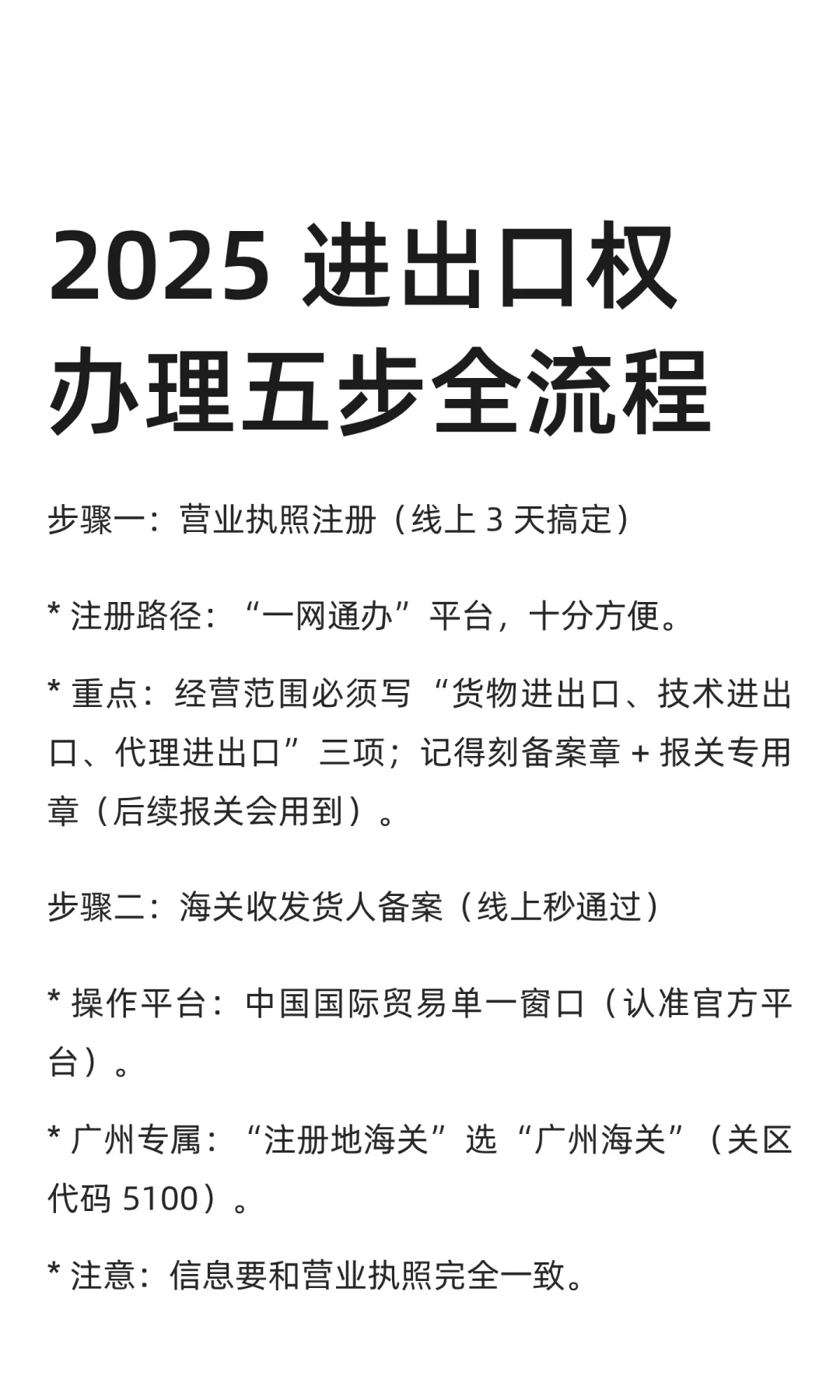 2025 进出口权办理五步全流程
