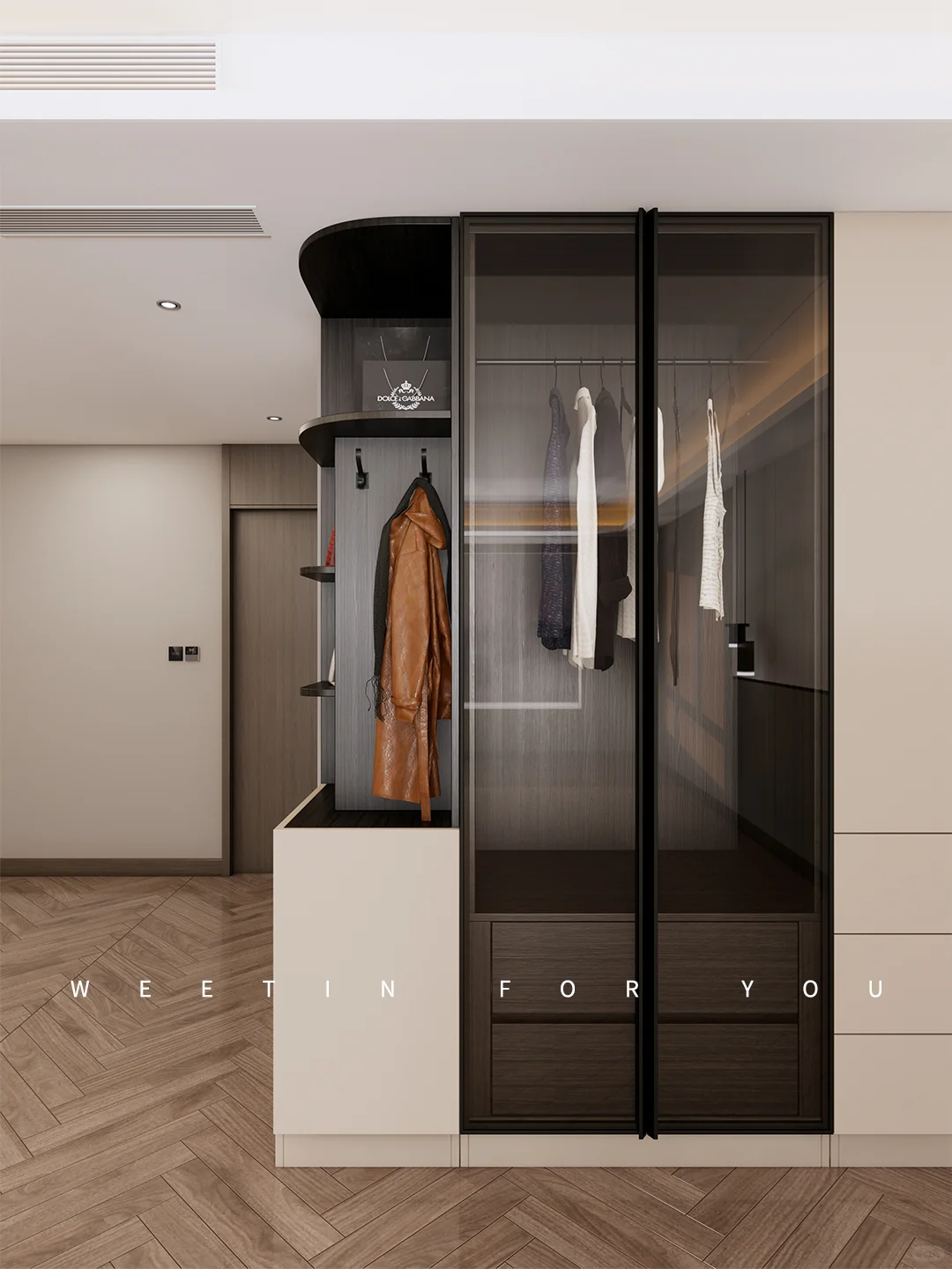 挖到宝? 主卧定制衣柜,实用与颜值封神