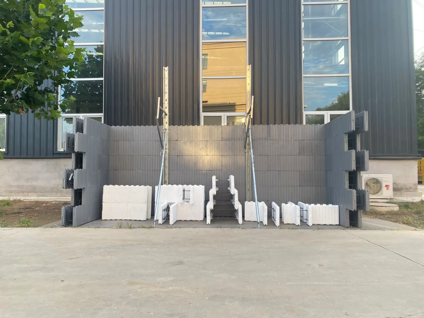 原来这是预制空心砖的搭建方式8.24