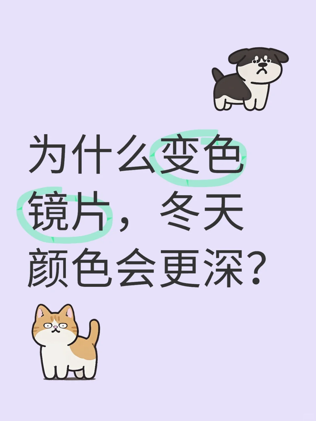 夏天买的变色镜片，冬天发挥最大作用