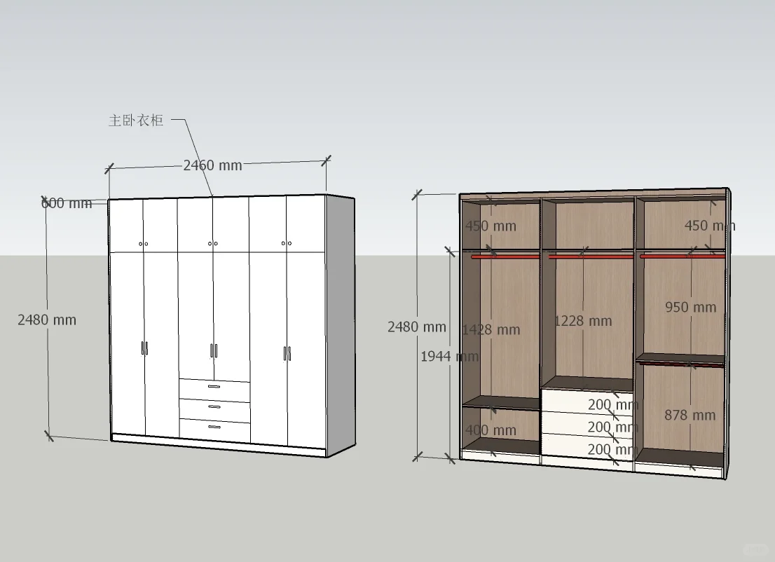 感谢木工!!我家衣柜设计被夸了800遍?