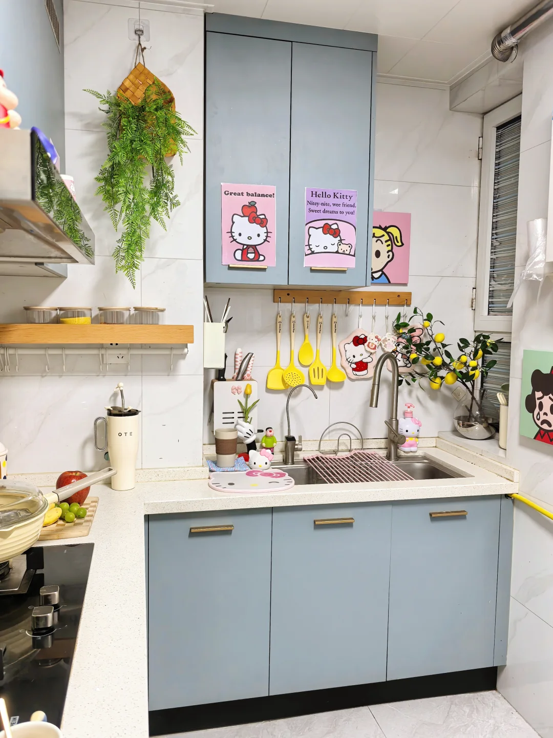 ?Dream Kitchen|好喜欢我的清新蓝小厨房