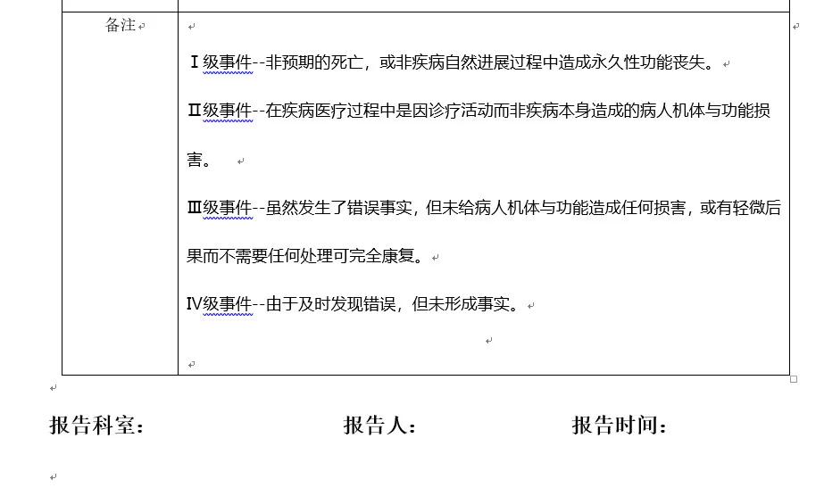 实验室的不良事件报告表怎么做