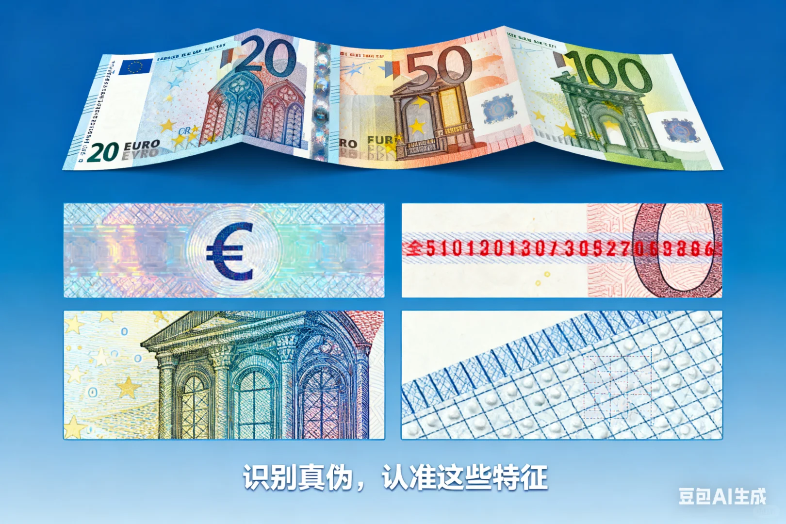 高大上防伪知识！欧元来了！