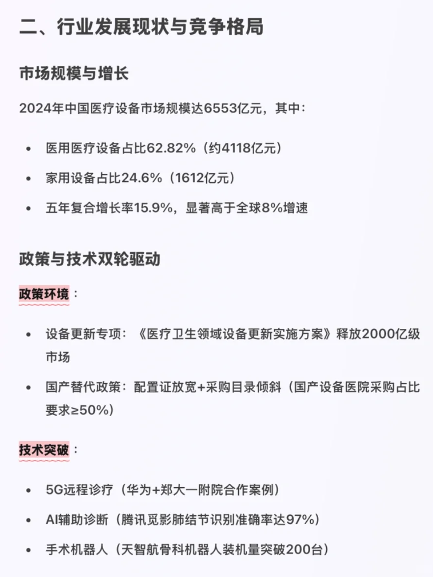 3分钟了解医疗设备行业