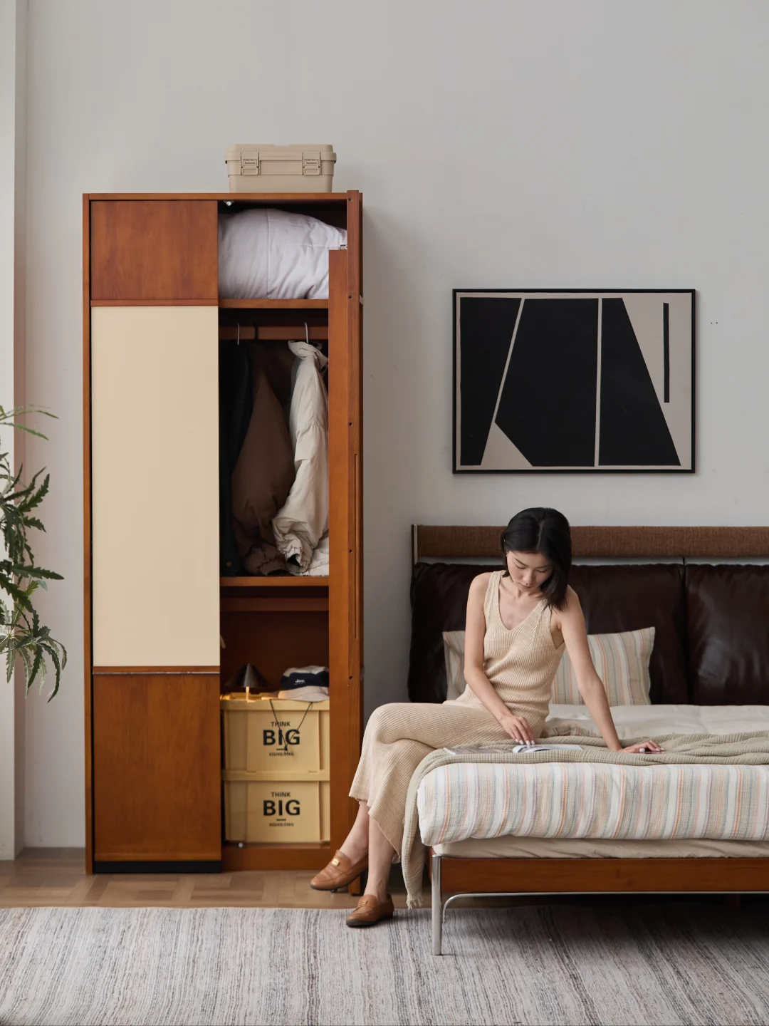 相见恨晚！中古撞色成品衣柜双11价格超香