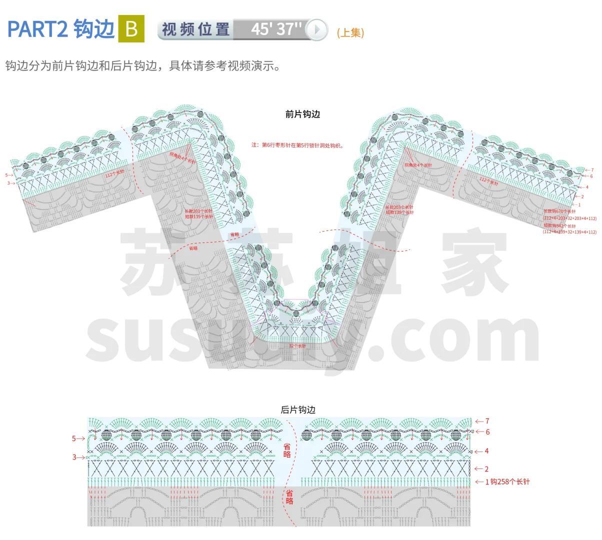 亲手钩织秋日氛围感?秋枫披肩图解分享