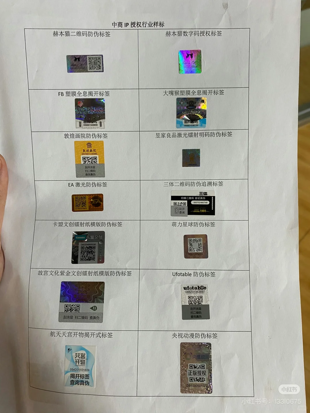 文创行业防伪标
