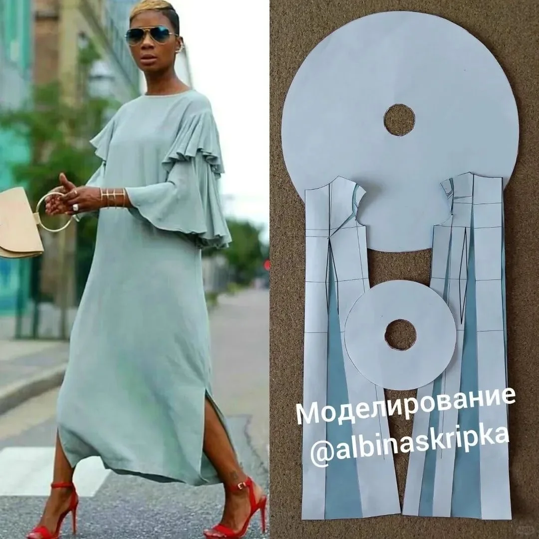 多款欧美时装的结构纸样