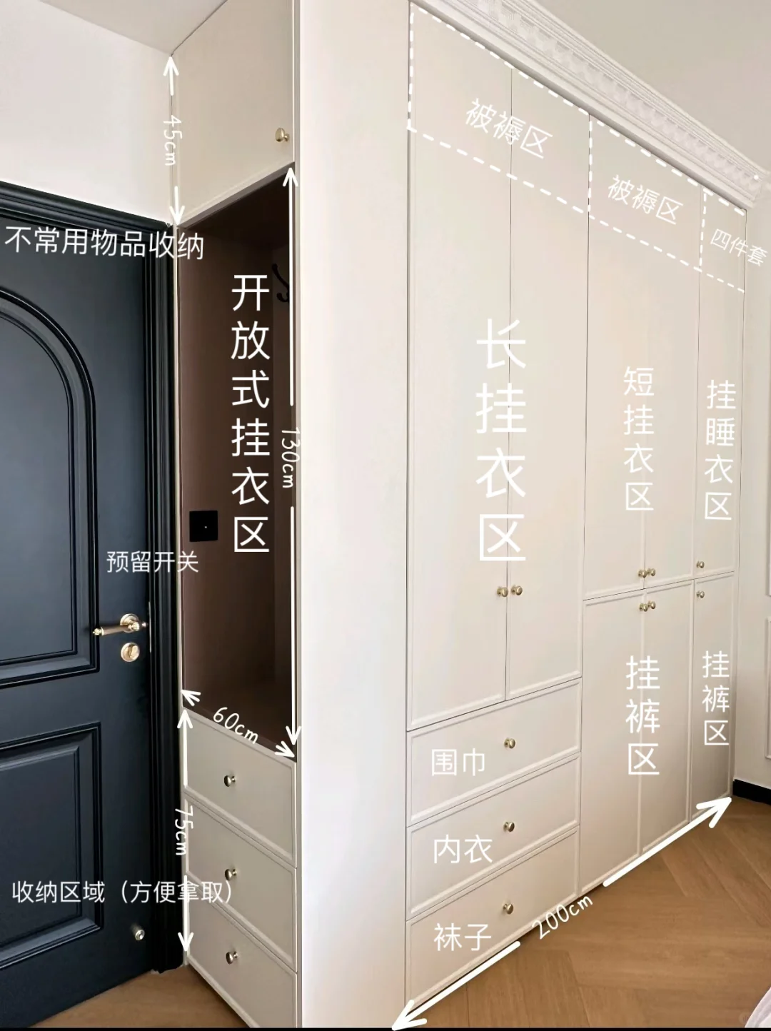 ‼️进来抄作业！衣柜逆袭指南??附尺寸图