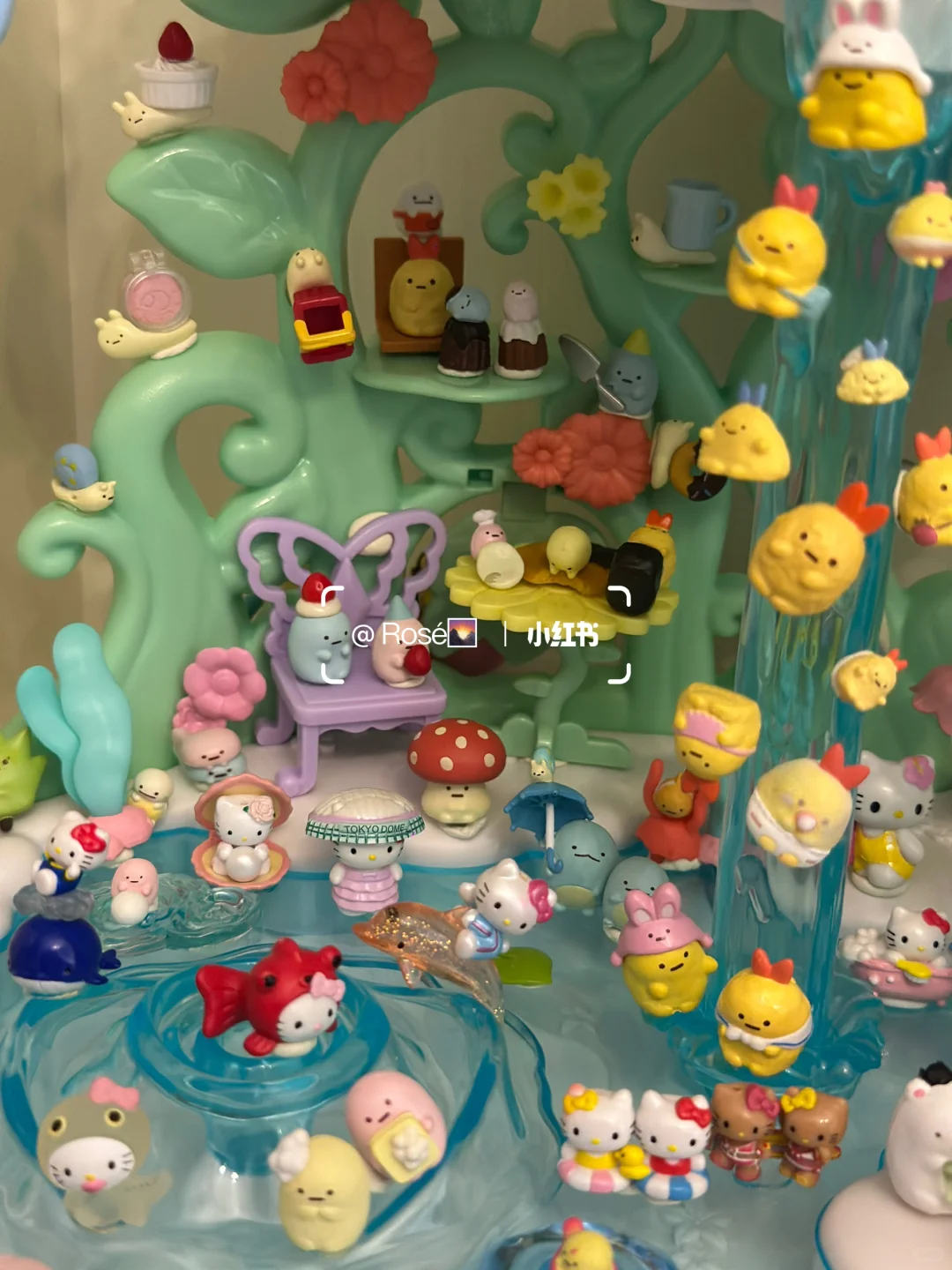 森贝儿的铃兰瀑布，站满了角落生物和kitty