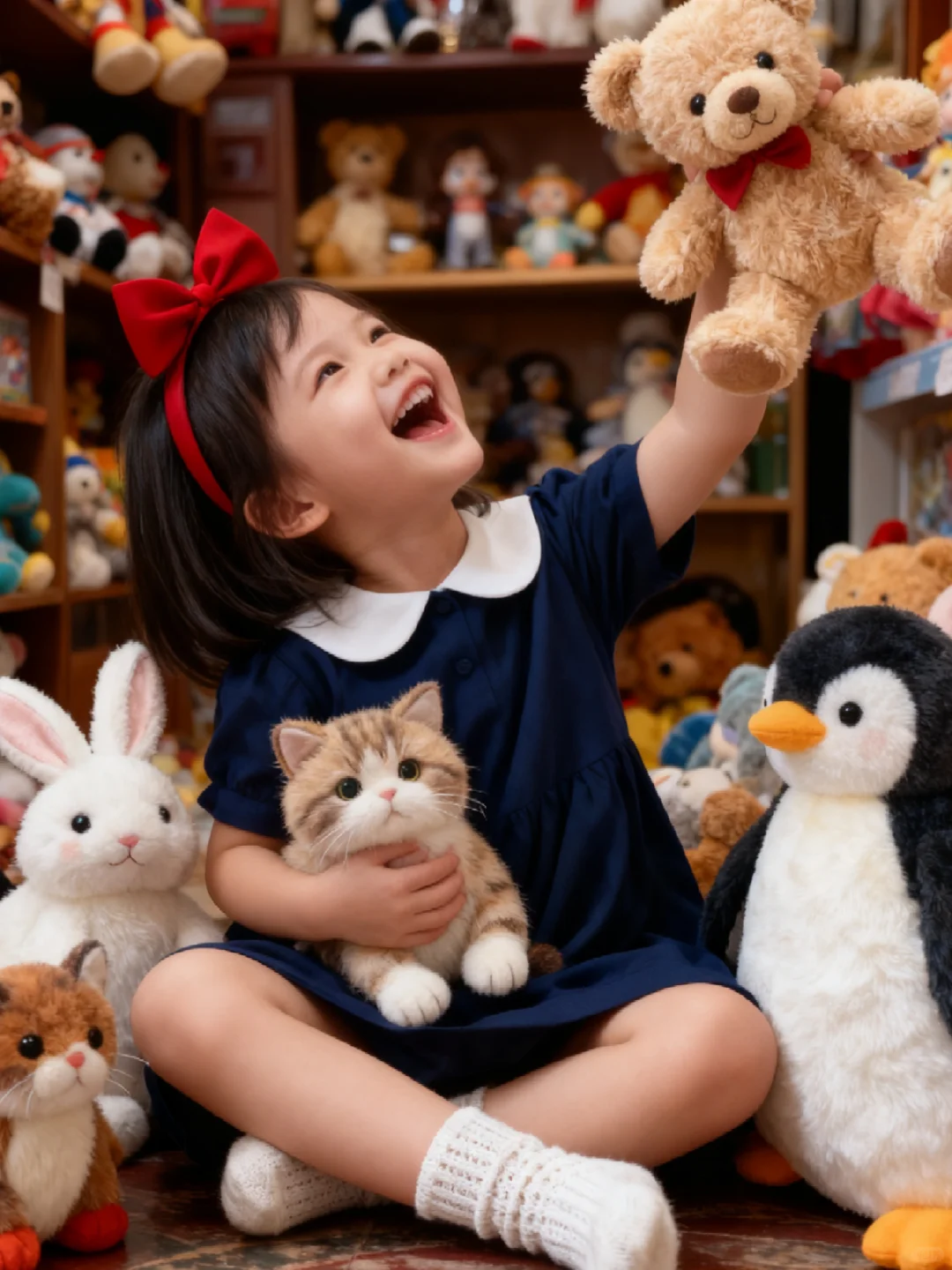 可爱到犯规啦！??今天是玩具店长噢~