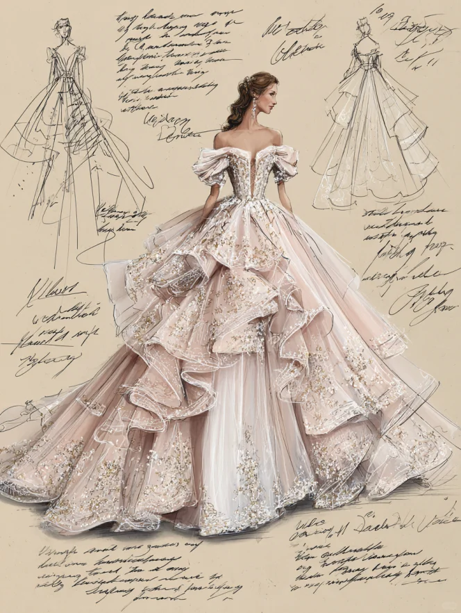 Midjourmey-服装线稿设计（附参考指令）