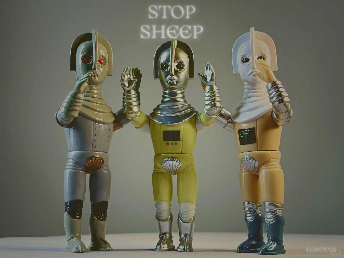 stop sheep sofubi 停止羊复古机器人们