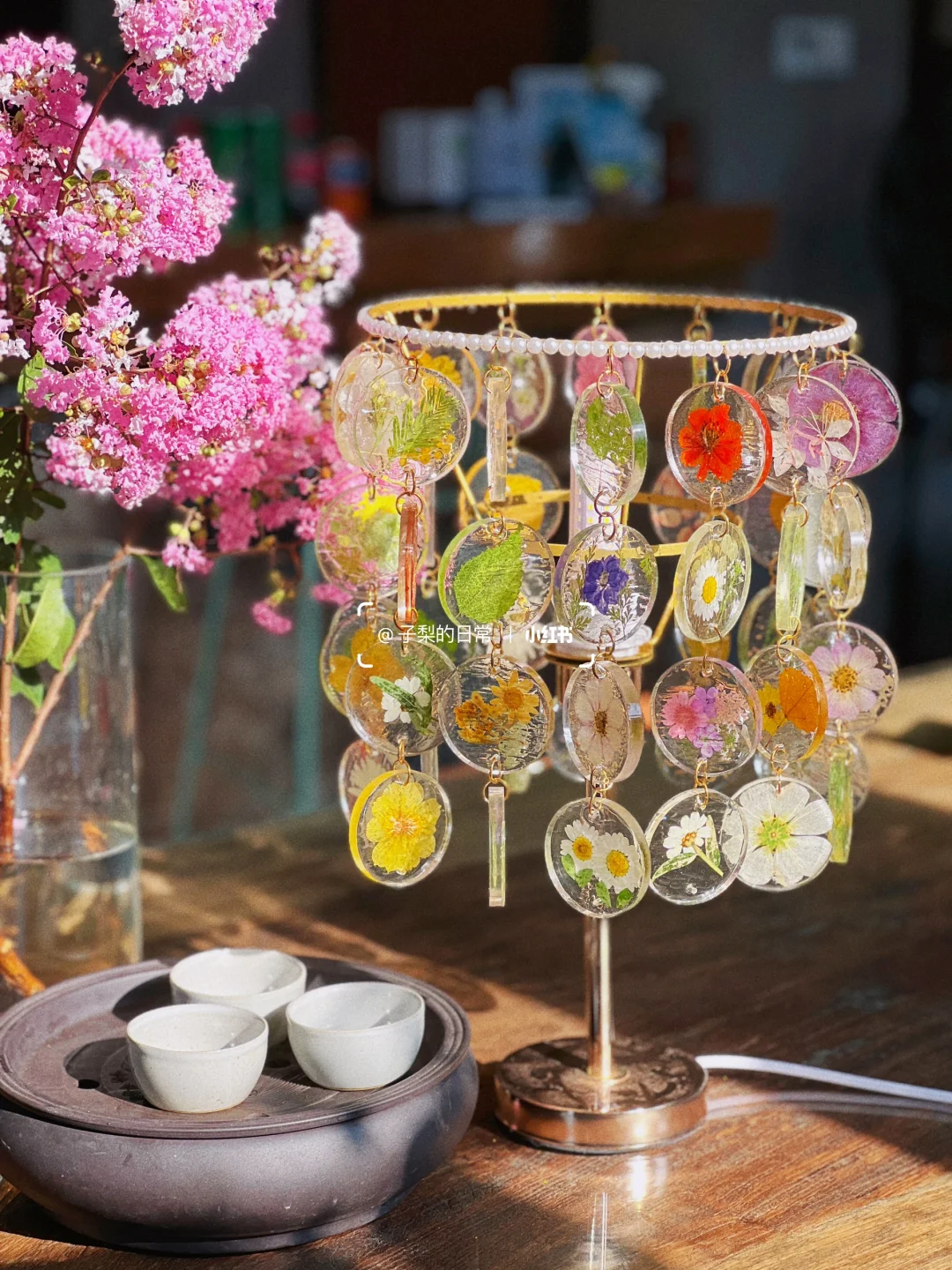 ?做一盏不会融化的鲜花台灯?好浪漫‼️