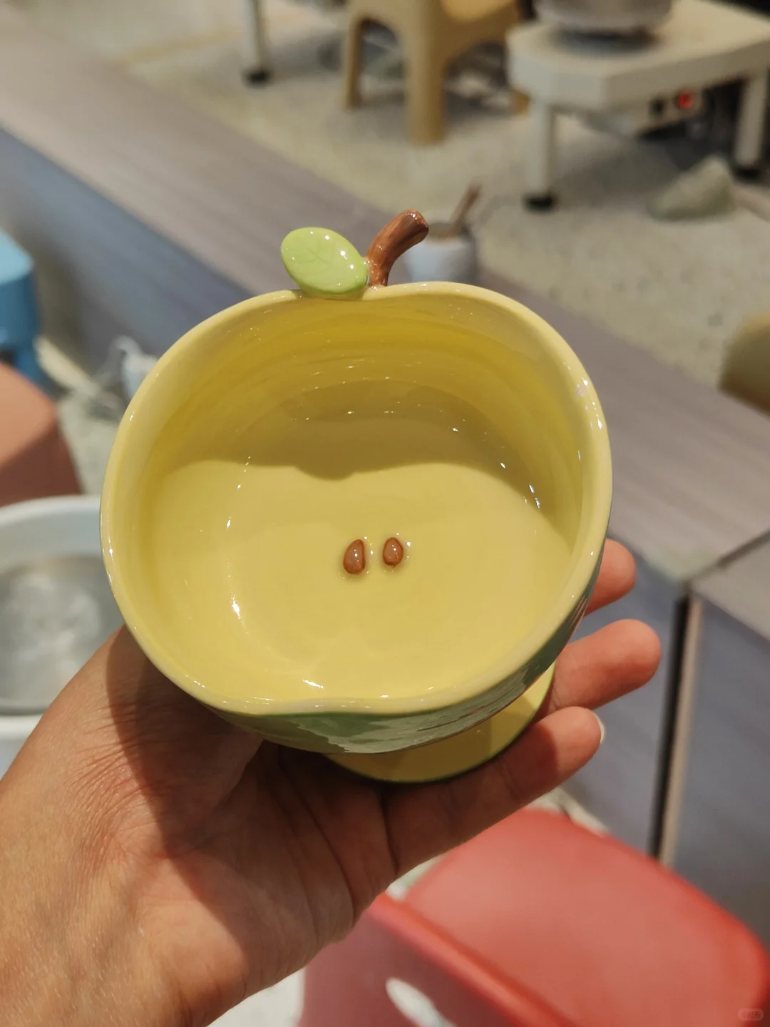 陶艺苹果高脚杯，我先吃为敬啦?