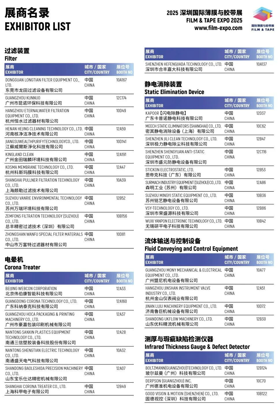 2025深圳薄膜与胶带展,展商名单+门票