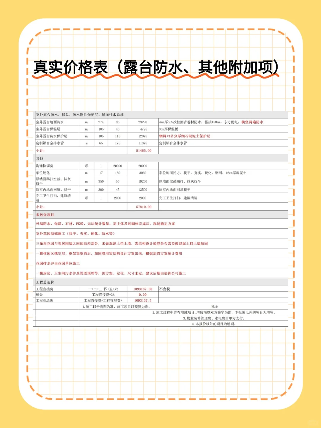 成都别墅土建价格全曝光！附真实报价清单