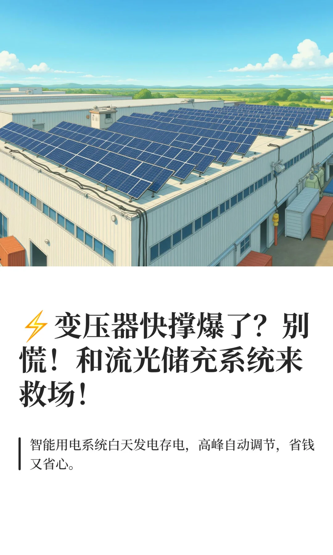 ⚡️变压器快撑爆了？别慌！和流光储充系统来