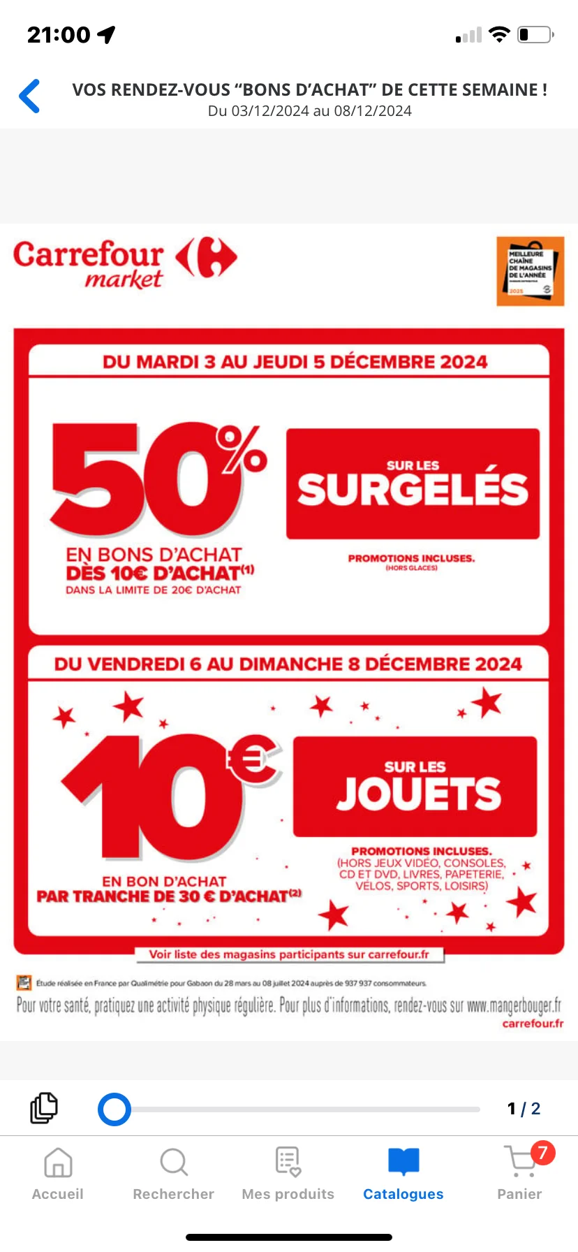 ??家乐福Market冷冻食品?10腿50%‼️