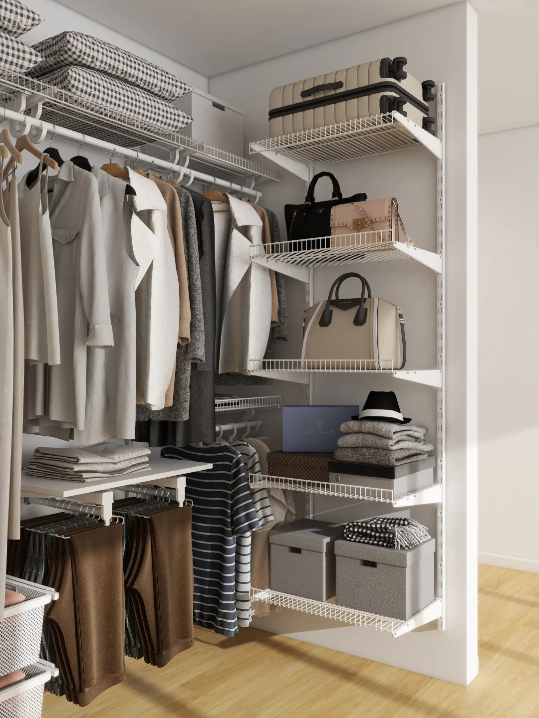 怎么没早装!金属衣帽间才是年轻人装修主流