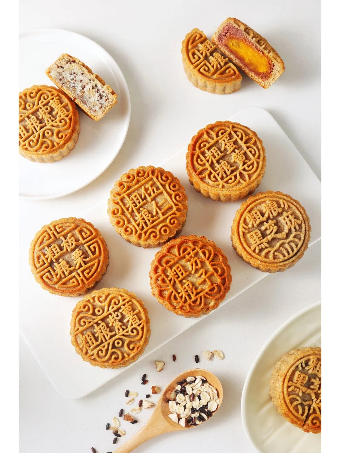 烘焙摄影|粗粮谷物棒谷物圈拍摄