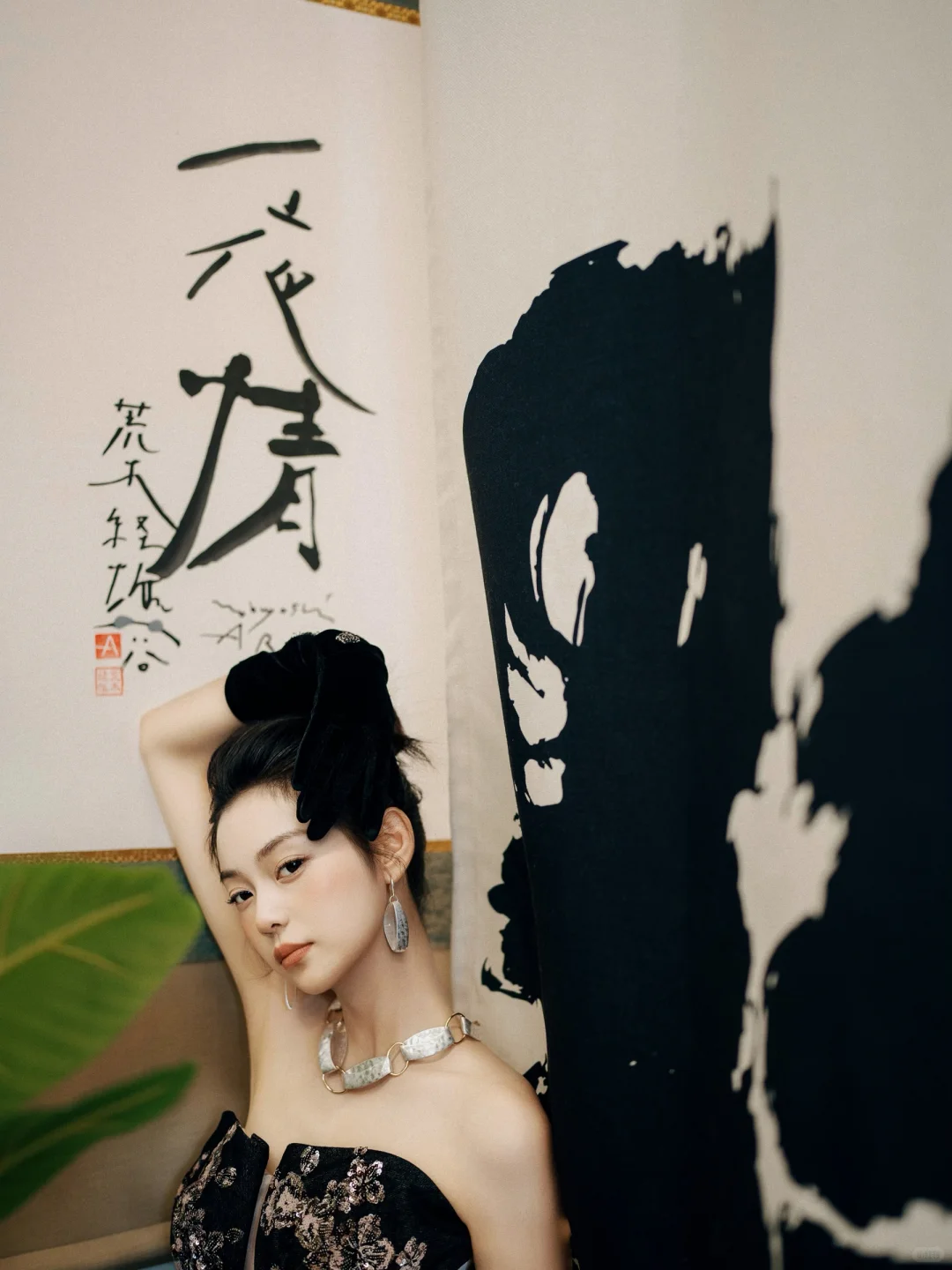 我用桃花染纸给荒木经惟做版画