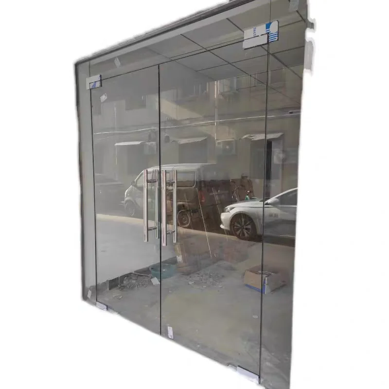 重庆全新定做玻璃门，钢化玻璃门店面推拉门