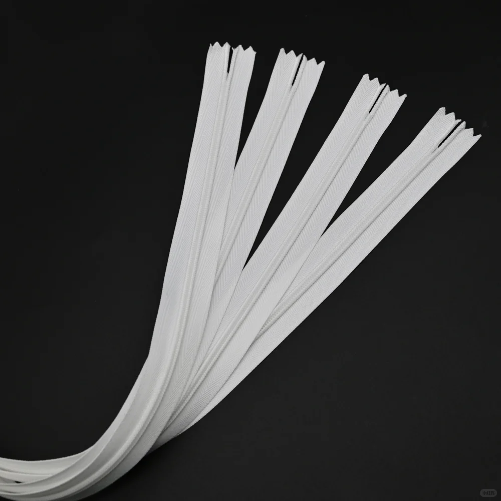 人纹布边隐形拉链高档尼龙隐形成品拉链