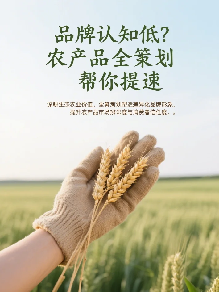 品牌认知低?农产品全案策划帮你提速