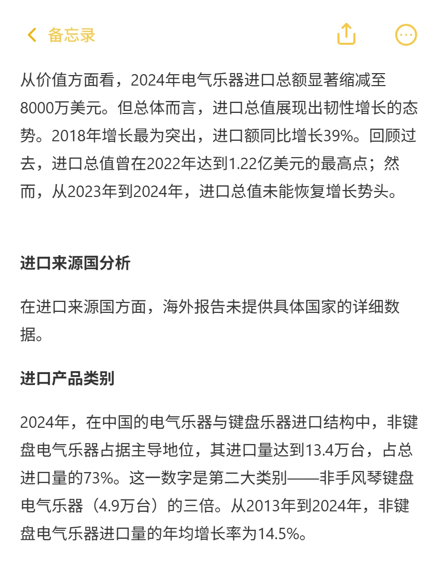 中国乐器年产1400万！出口1200万，