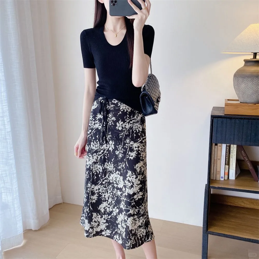 ?高腰A字裙！法式复古显瘦神器