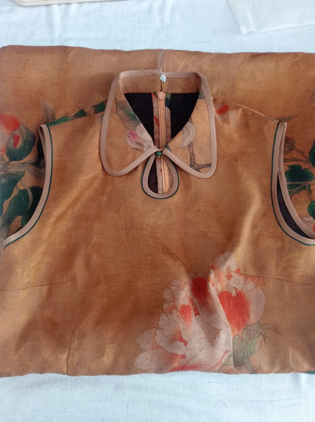 香云纱改良旗袍