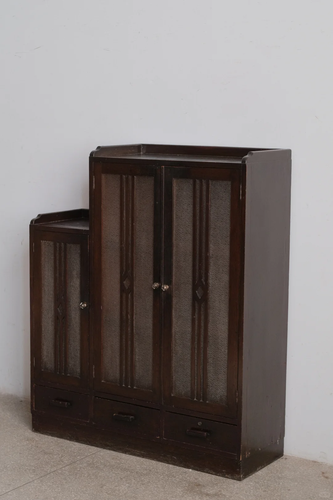 民国老上海柳桉玻璃柜 书柜 展示柜