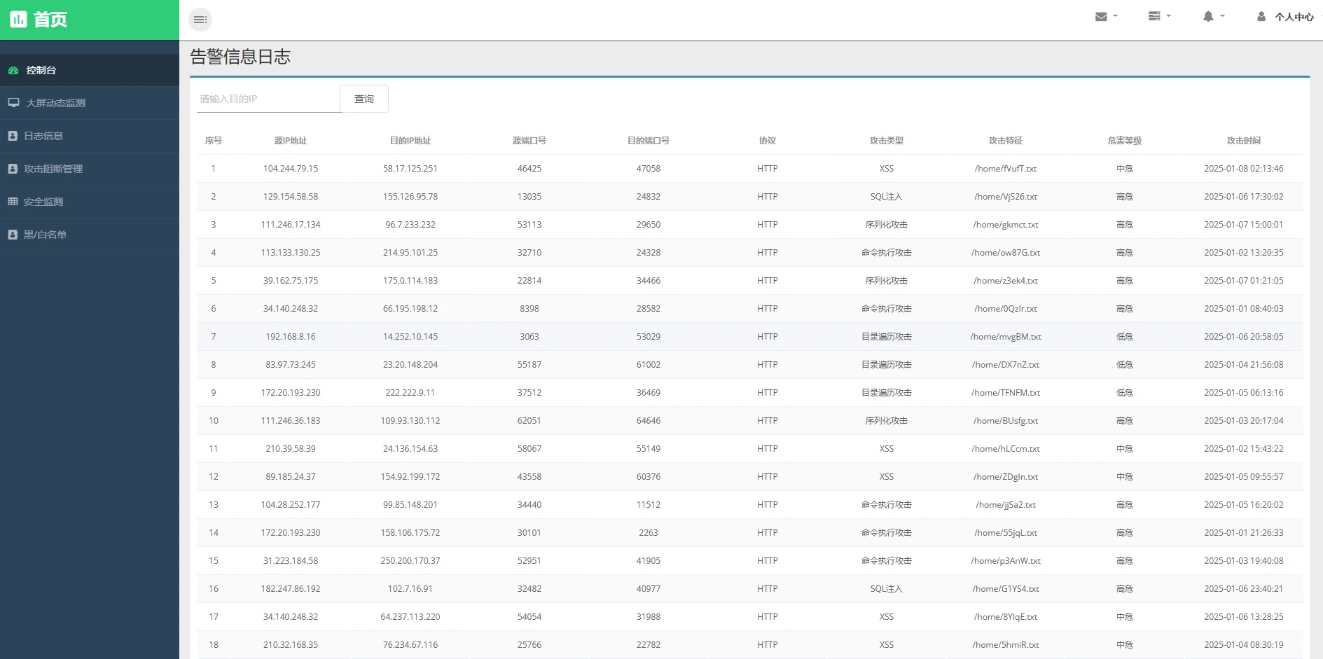 java入侵检测系统(源码+lw+部署文档+讲解)