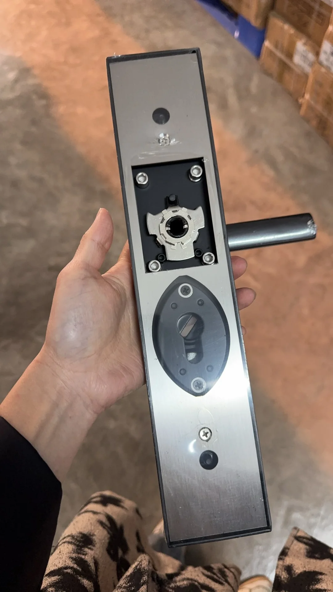 加厚不锈钢防盗门大门锁，红古/黑色