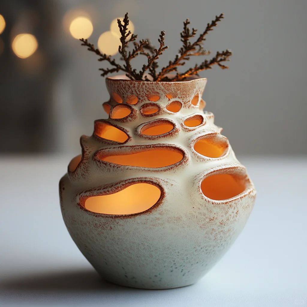 ?陶艺创意分享｜珊瑚透光杯