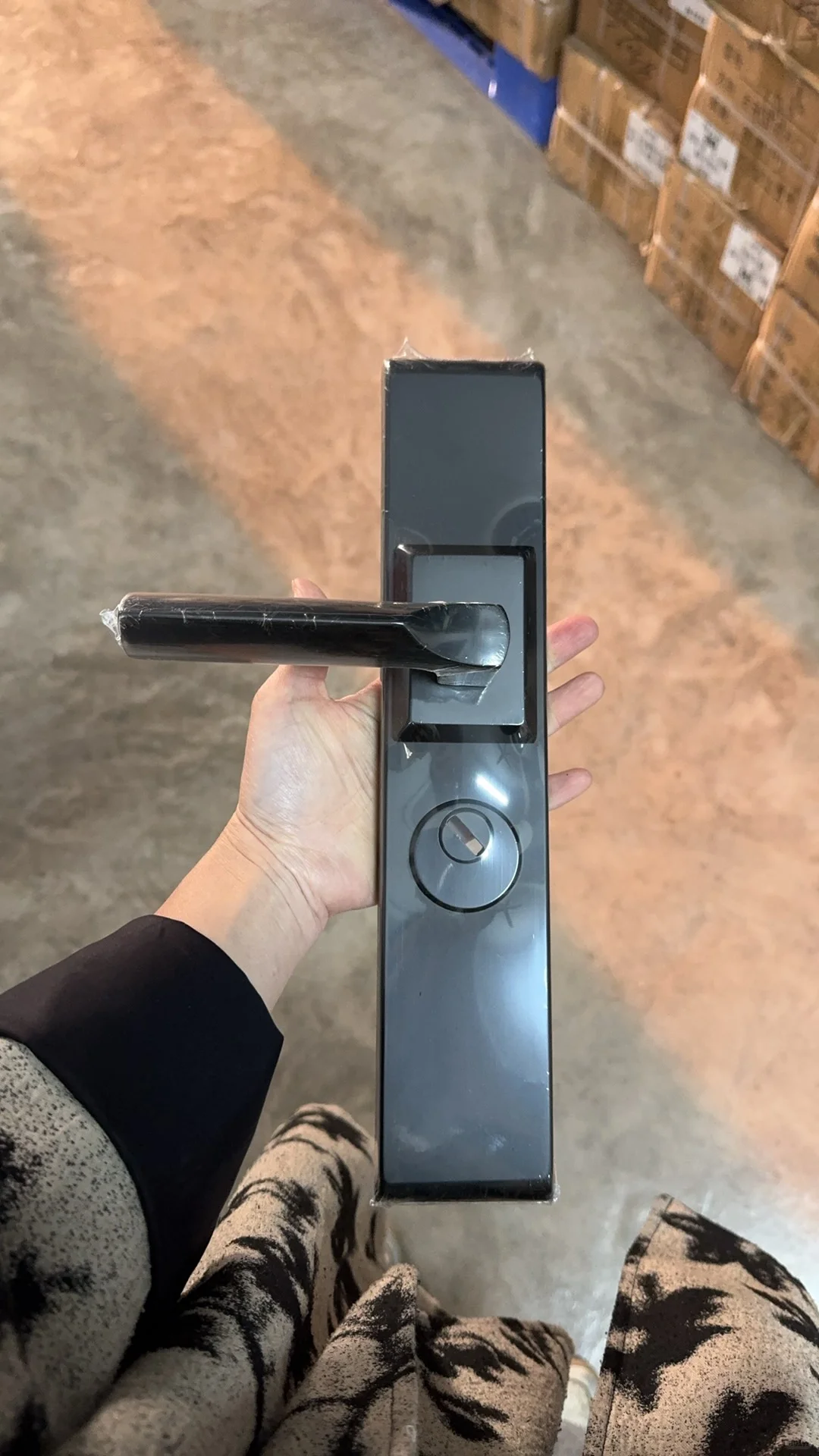 加厚不锈钢防盗门大门锁，红古/黑色