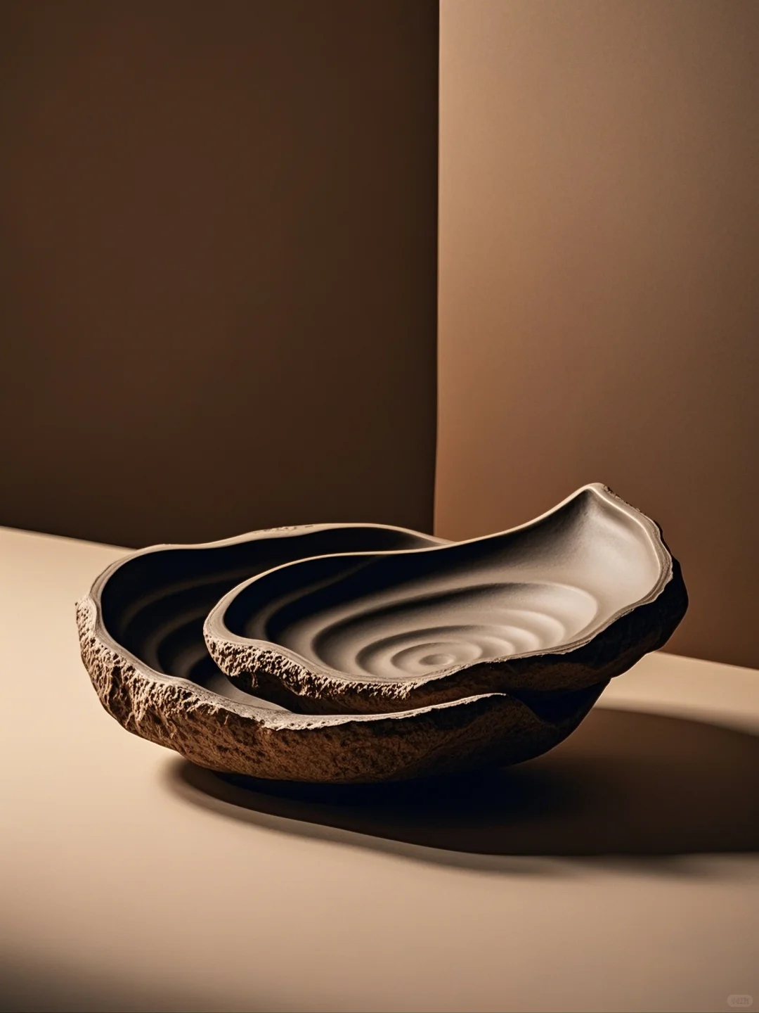 摆盘的高级美学:流动曲线+岩石肌理